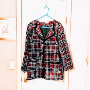 Ulla Popken Plus sized Boucle Blazer